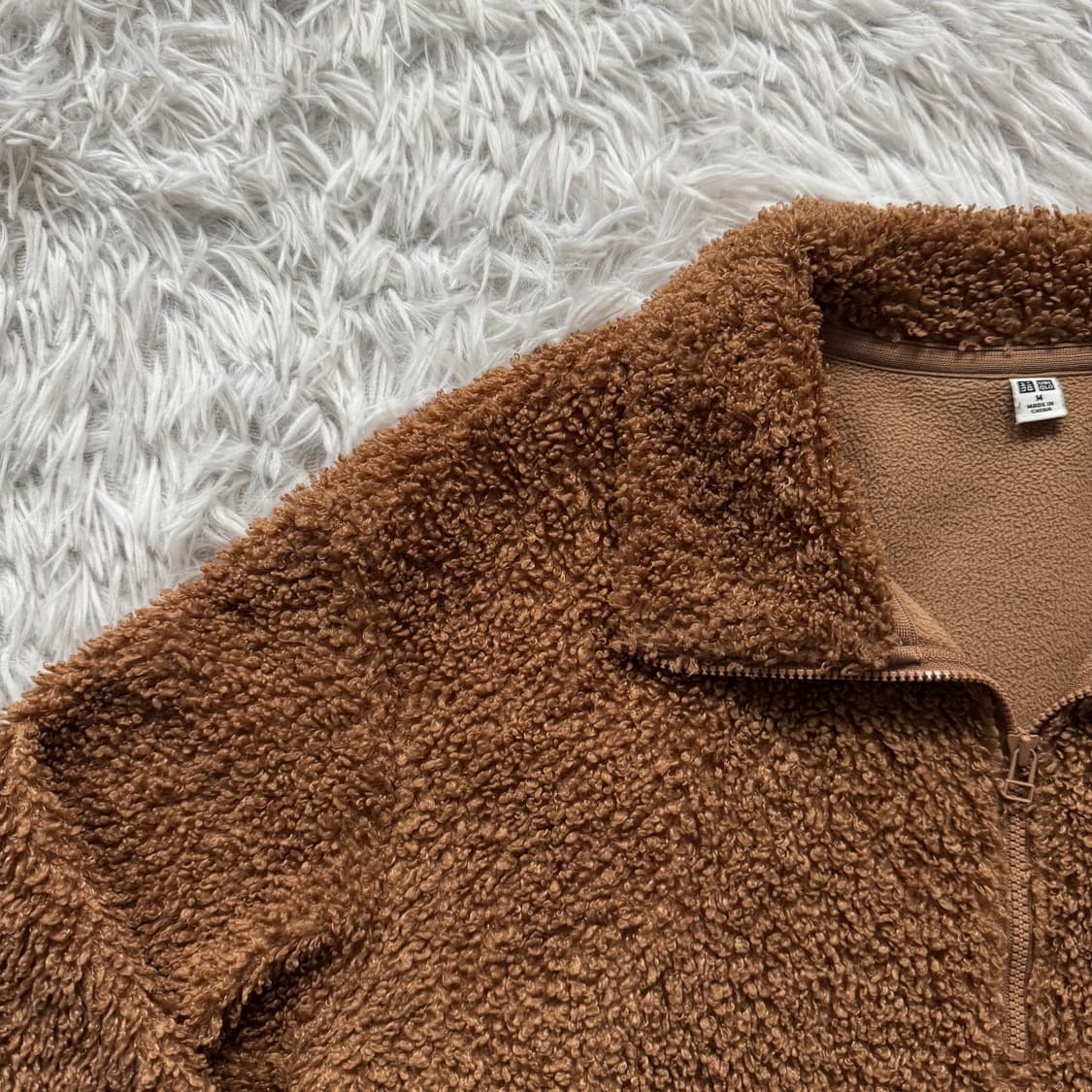 UNIQLO 일본빈티지 반집업후리스 유니클로후리스 유니클로반집업 M 37 상품이미지1