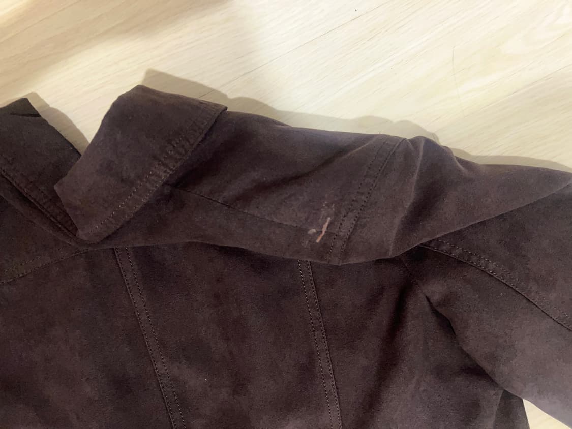 웨스턴 딥브라운 스웨이드 셔츠 자켓 상품이미지3