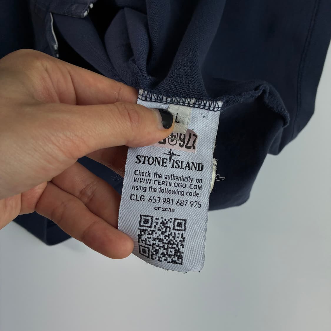 Stone island  스톤아일랜드 슬림핏 피케 네이비 폴로셔츠  상품이미지5