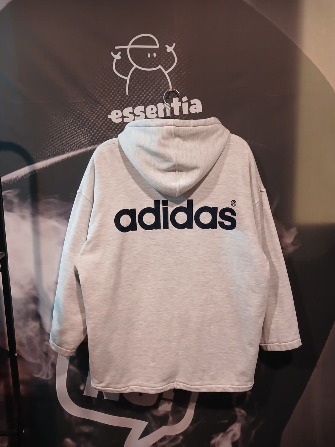 아디다스 스펠아웃 빅로고 오버핏 후드집업 상품이미지2