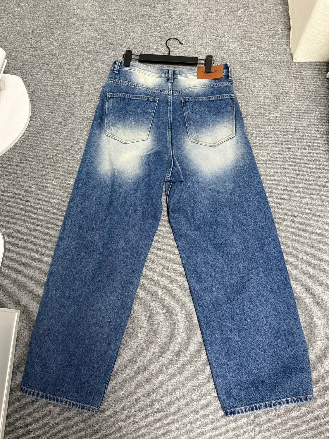 새상품 와르 와이드데님팬츠 진청S 상품이미지2