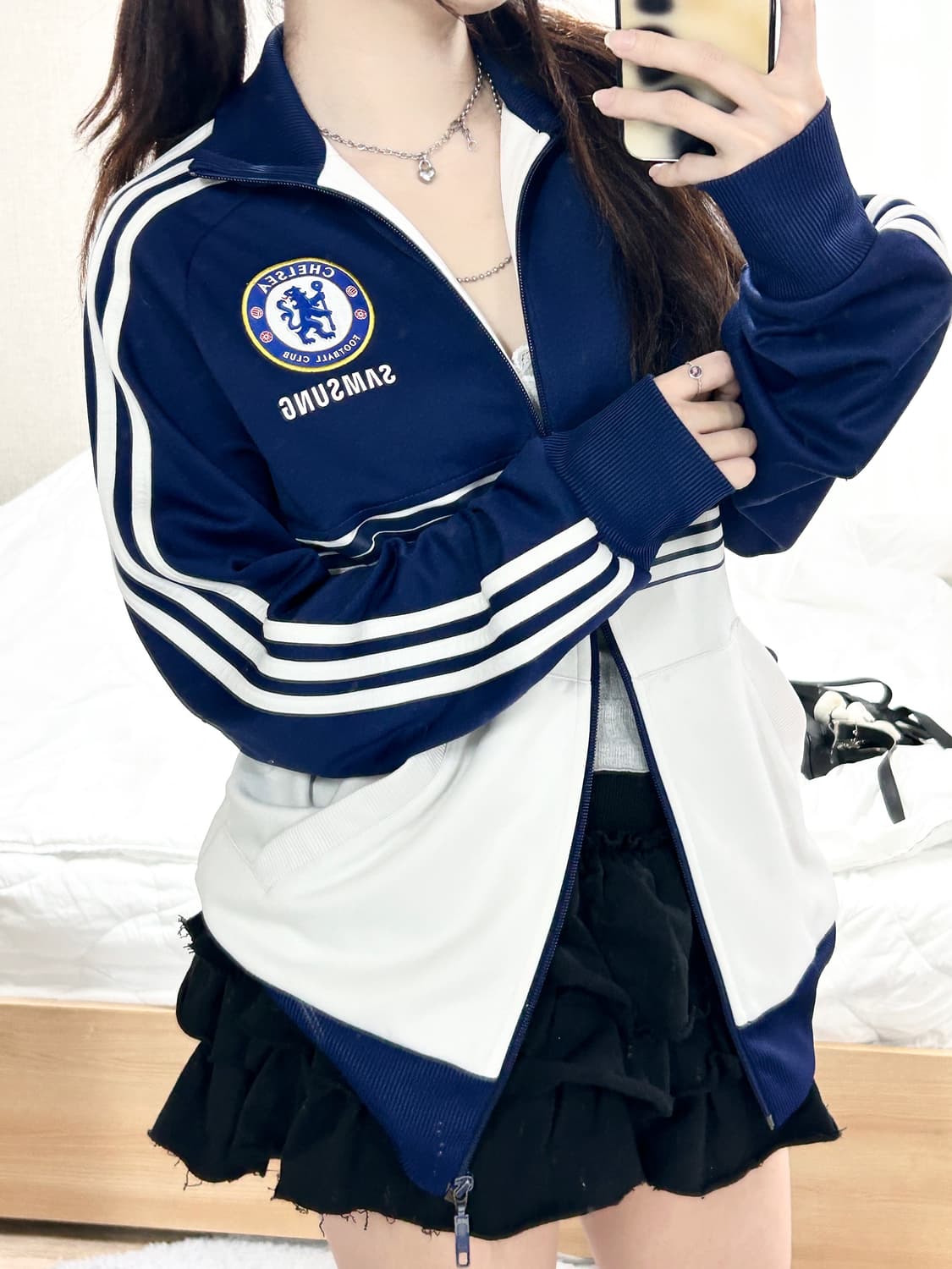 아디다스 첼시 삼성 네이비 배색 져지 상품이미지5