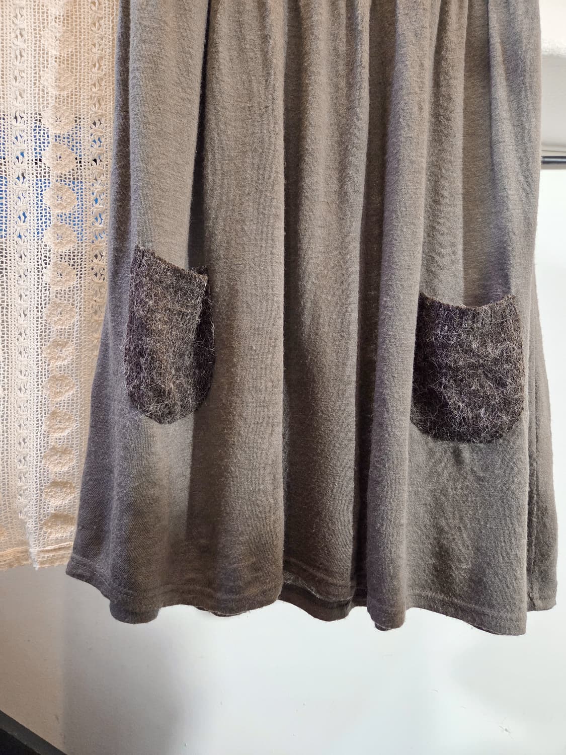 노르딕 반팔 니트 원피스 상품이미지3