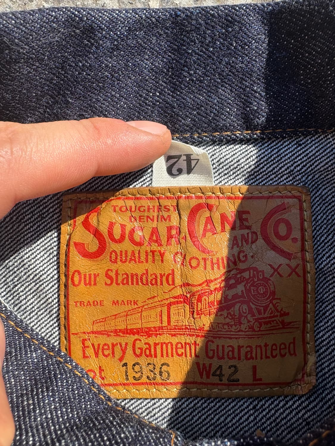 슈가케인 1세대 타입1 데님자켓 상품이미지3