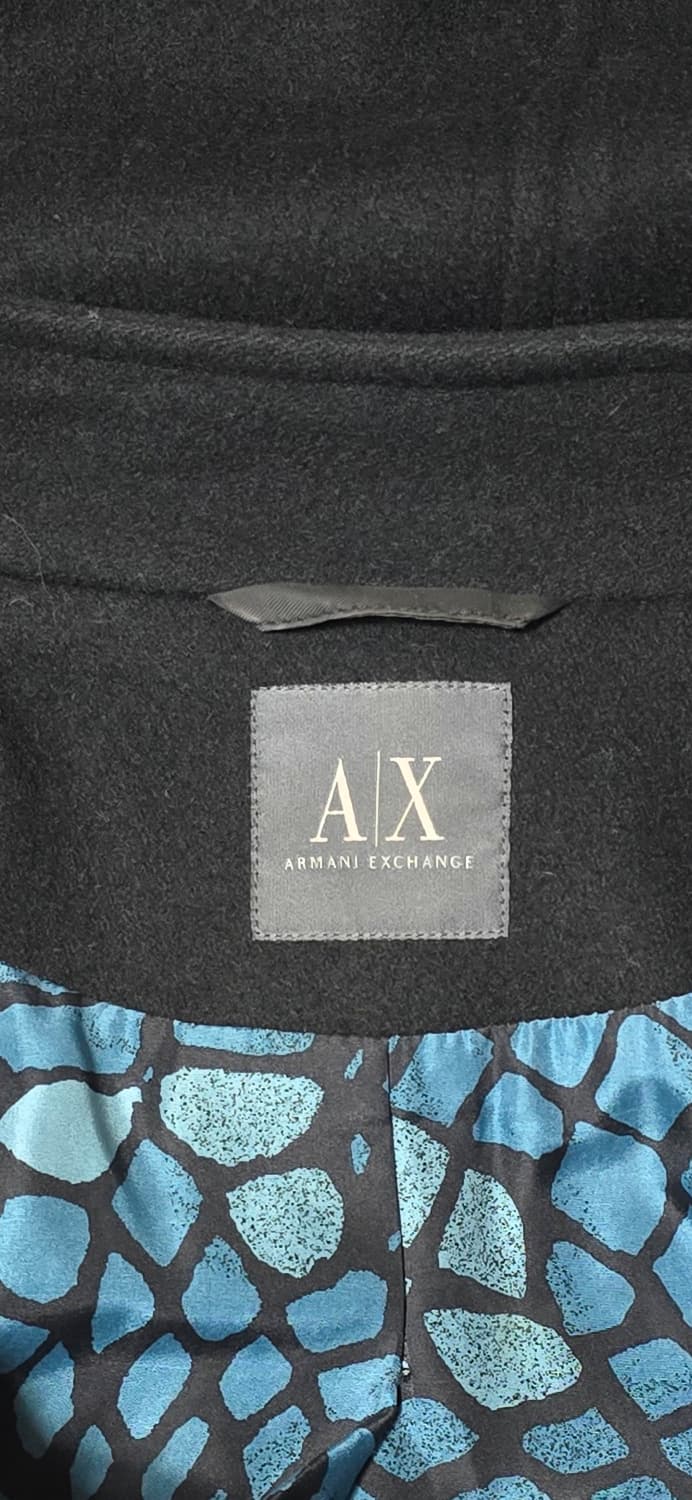 Armani Exchange 블랙 롱 코트 55 상품이미지4