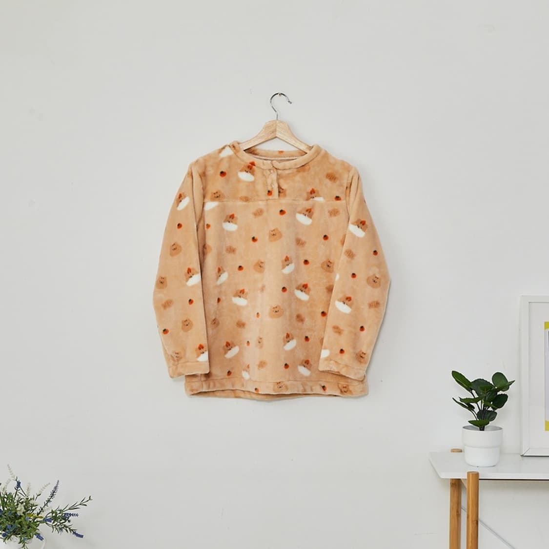 모던하우스 버터샵 BT 달순이 파자마 수면잠옷 밍크극세사 상품이미지3