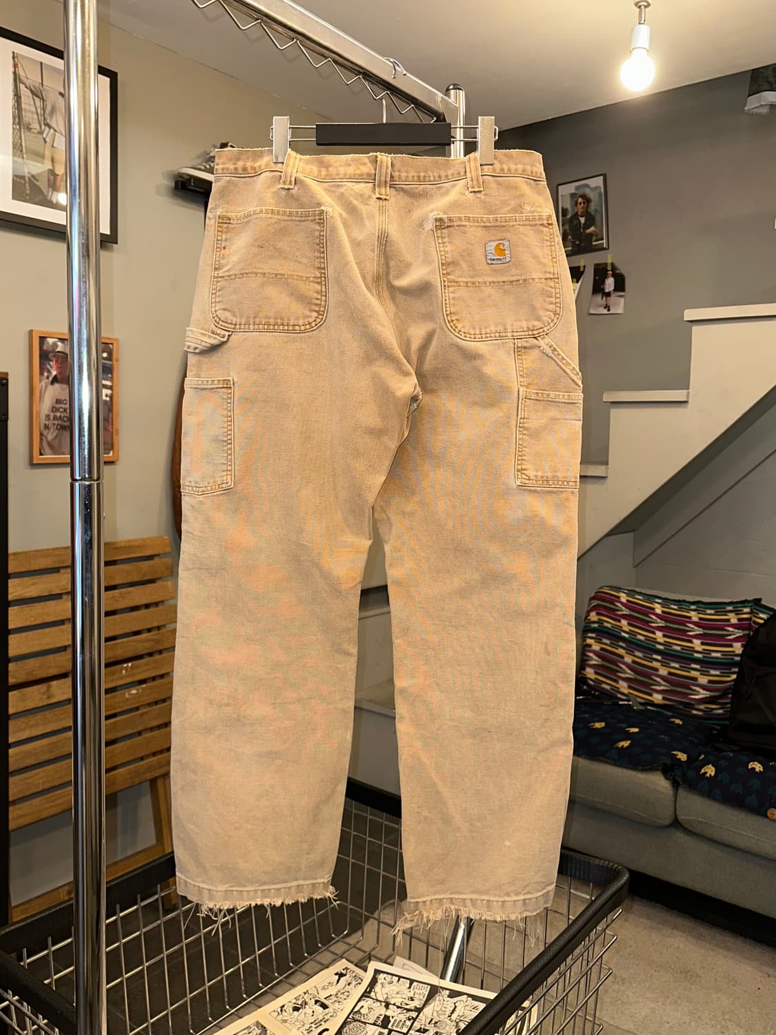 00’s Carhartt canvas double knee repair 상품이미지8