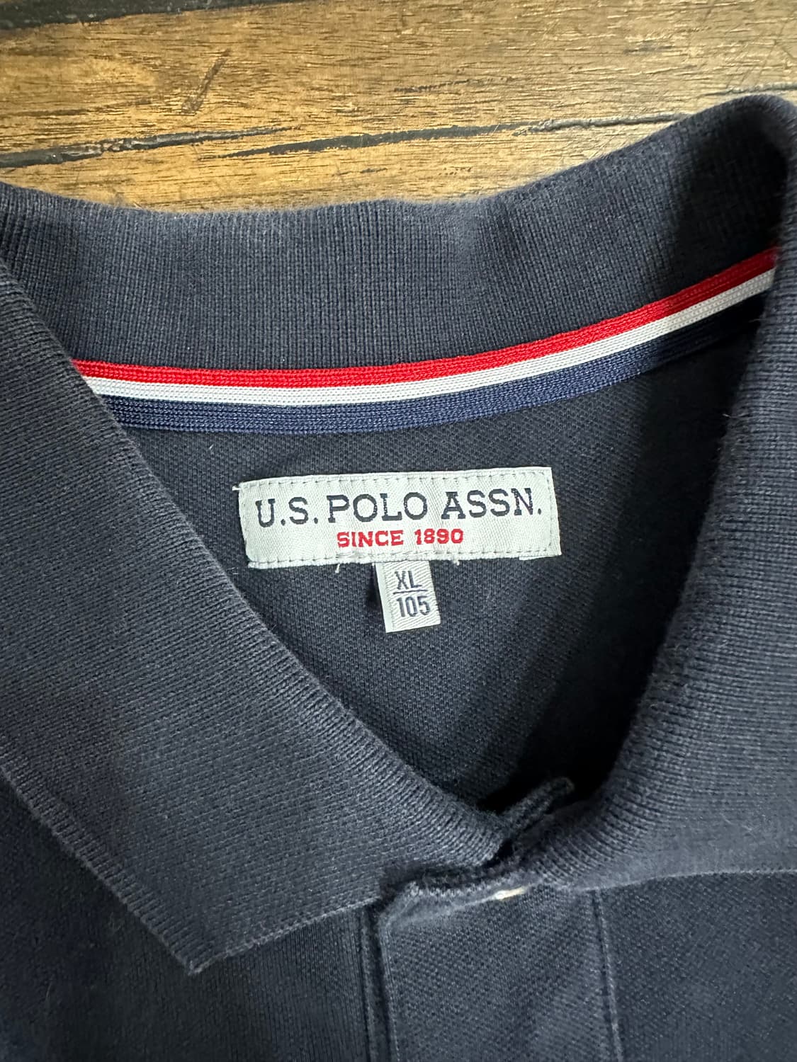 U.S. POLO ASSN. 네이비 카라티 실측사이즈L 상품이미지4