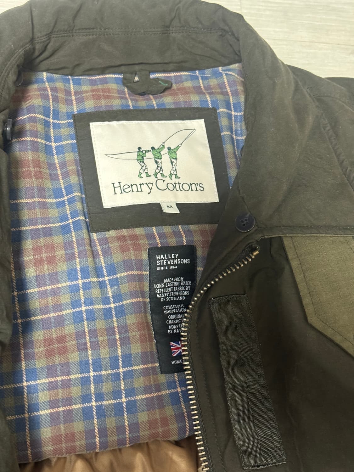 헨리코튼 스핏파이어 빈티지 왁스 다운점퍼(100사이즈) 상품이미지4