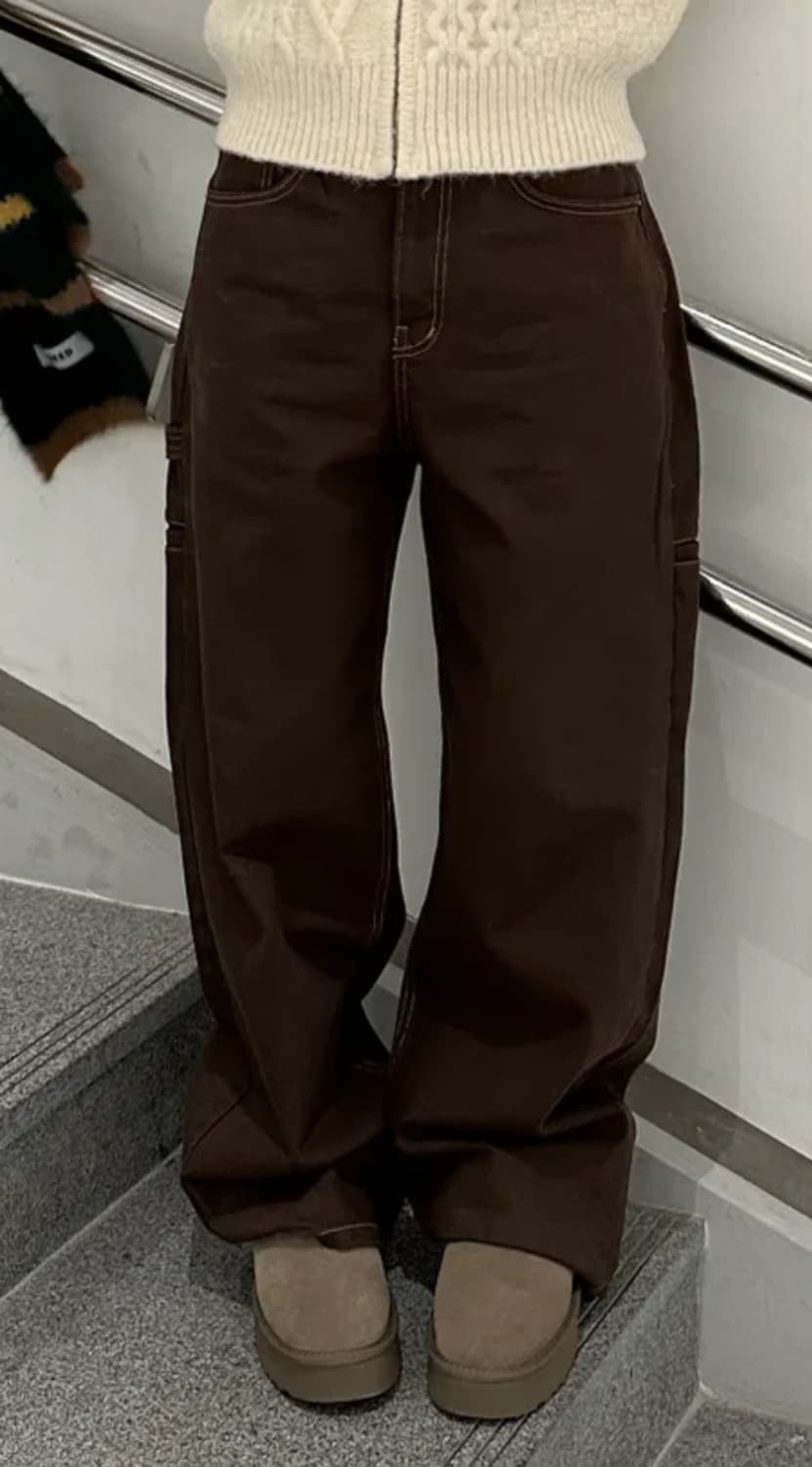 카펜더 팬츠 브라운M 상품이미지2