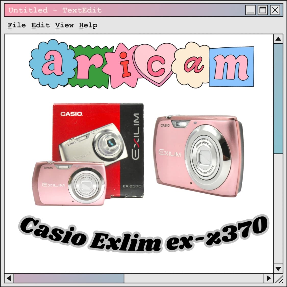 쿨톤&투명🫧)Casio Exlim ex-z370 카시오 엑슬림 z370 상품이미지1