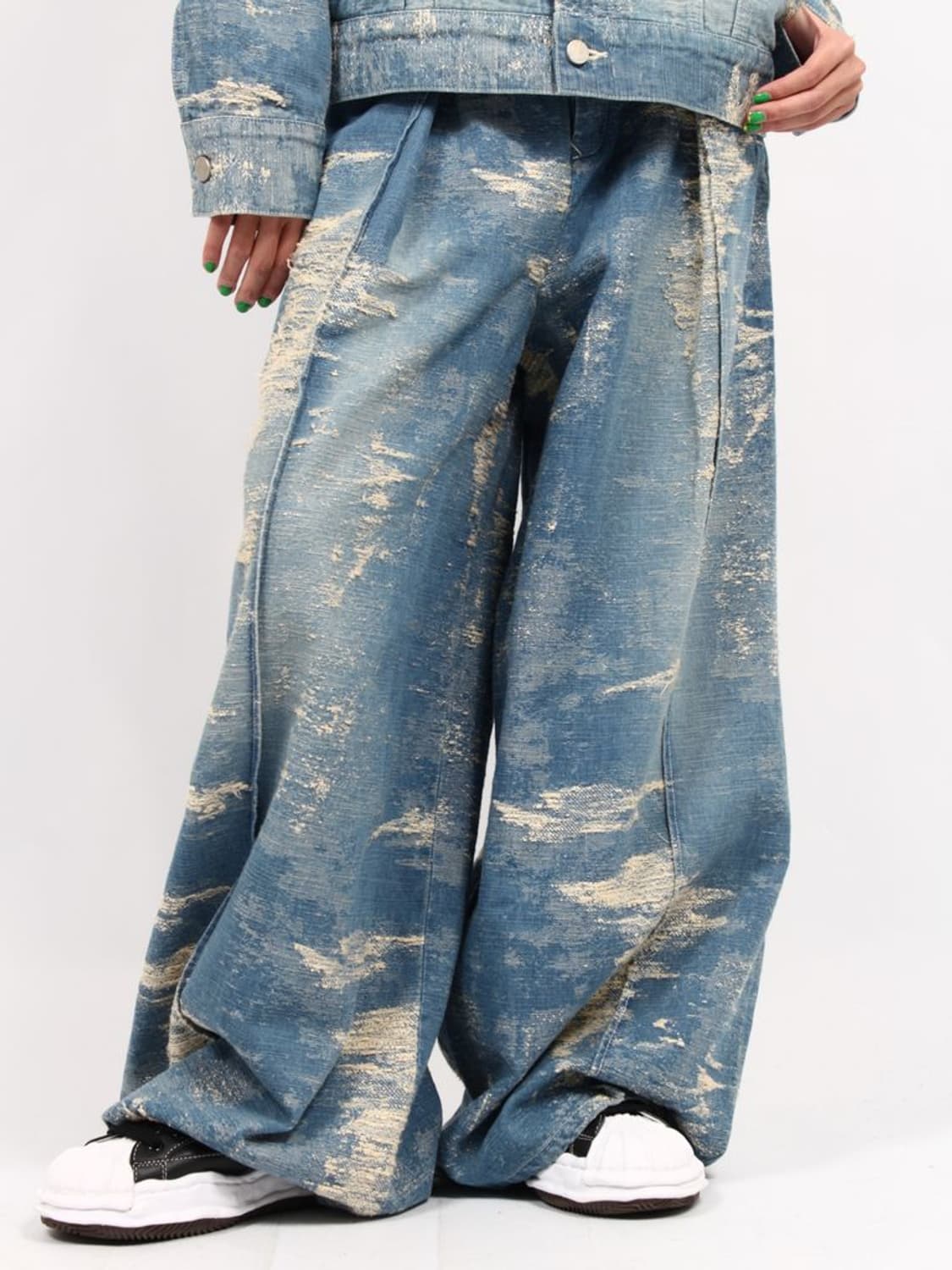 새상품 TAAKK 인디고 데님 와이드 슬랙스 3사이즈 상품이미지1