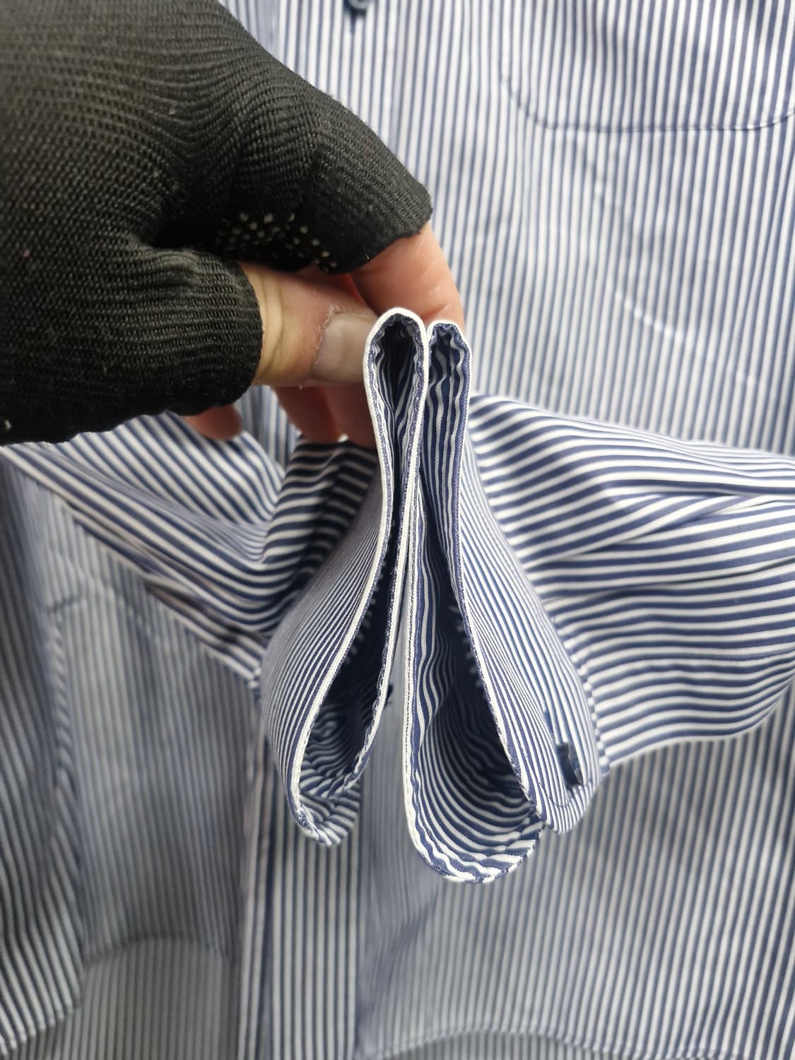 100L 닥스 스트라이프 긴팔 셔츠. 상품이미지4