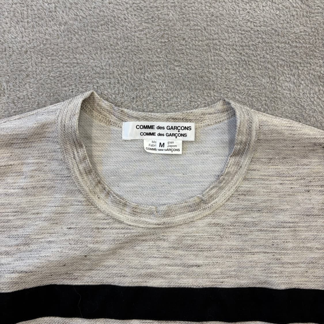 꼼데가르송 스트라이프&레이스 롱슬리브 상품이미지2