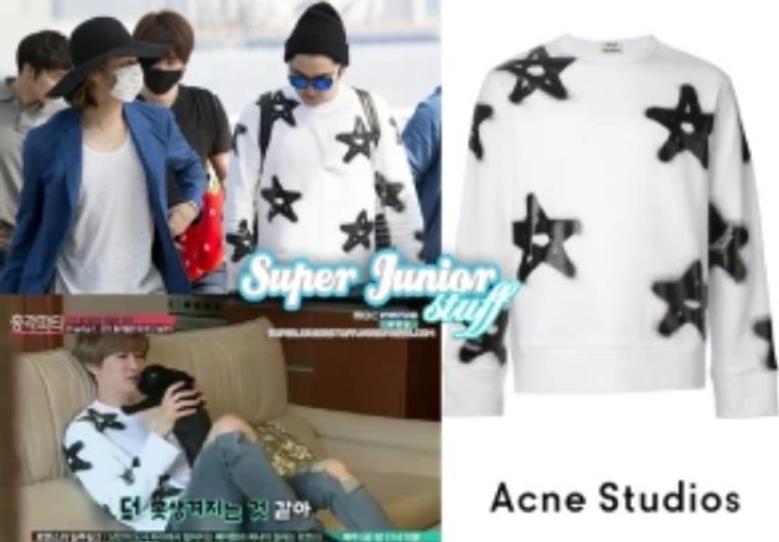 아크네 스튜디오(ACNE Studios) 캔버스 스타 맨투맨 티셔츠 상품이미지9