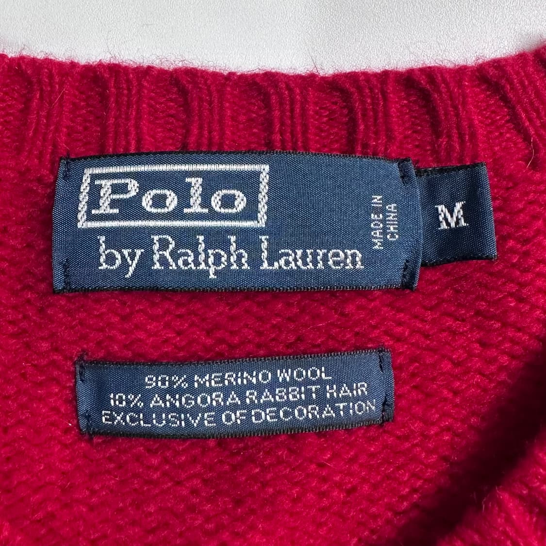 폴로 랄프로렌 레드 메리노 울 니트 상품이미지6