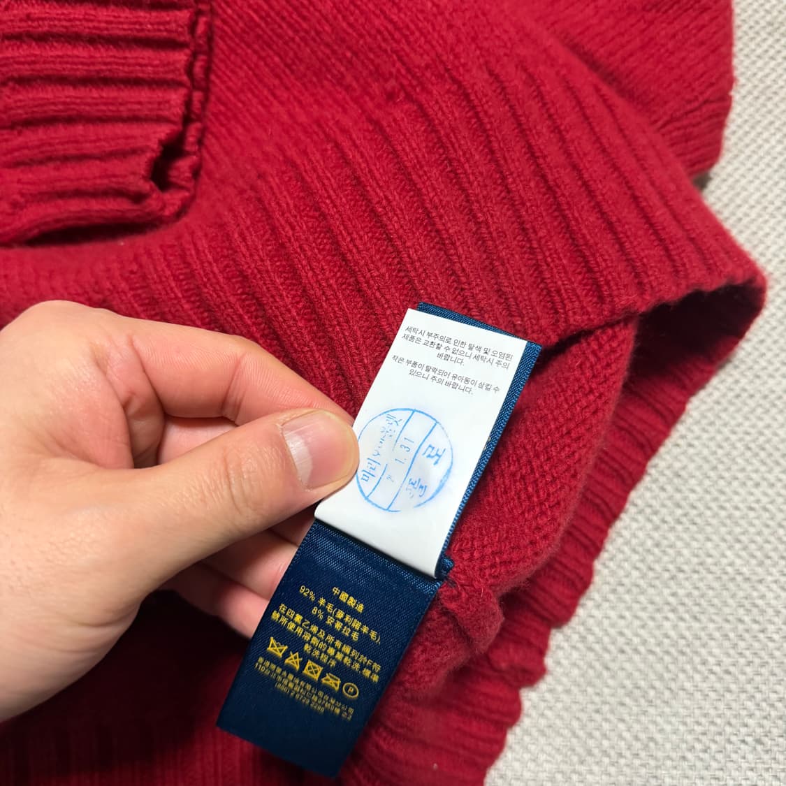 폴로 랄프로렌 라운드 울 니트 상품이미지4