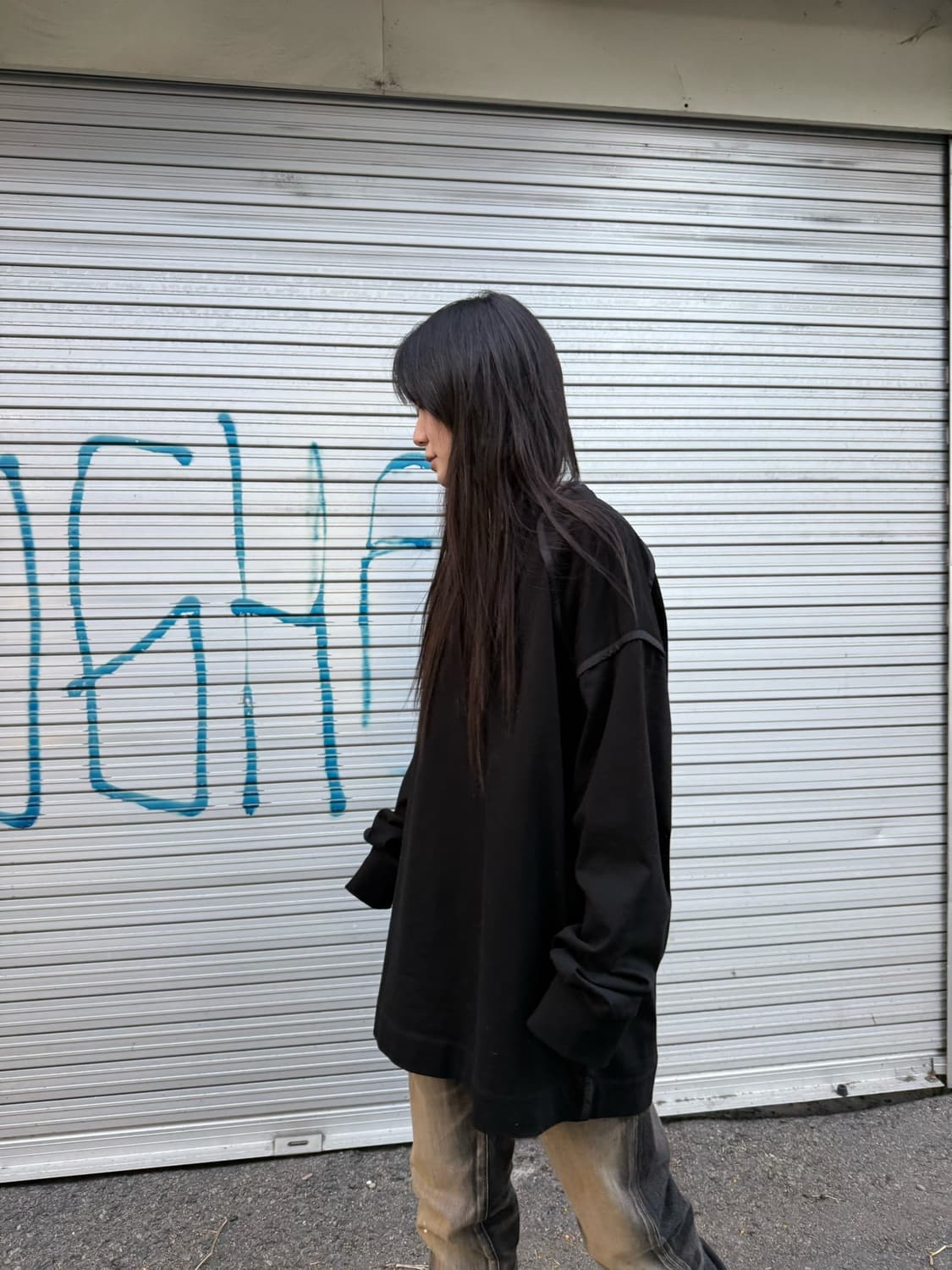 준지 파이핑 오버핏 롱 슬리브 상품이미지2