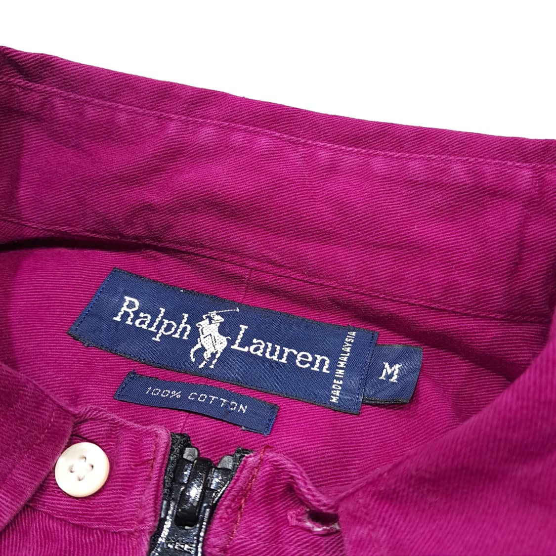 CL789 FREE 폴로 90s 말레이시아판 퍼플 리메이크 크롭 집업  상품이미지3