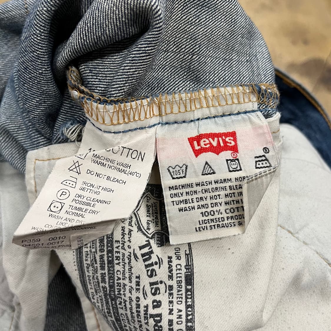 [ 정품/76X84 ] 리바이스 501 데님 청바지 b8 상품이미지5