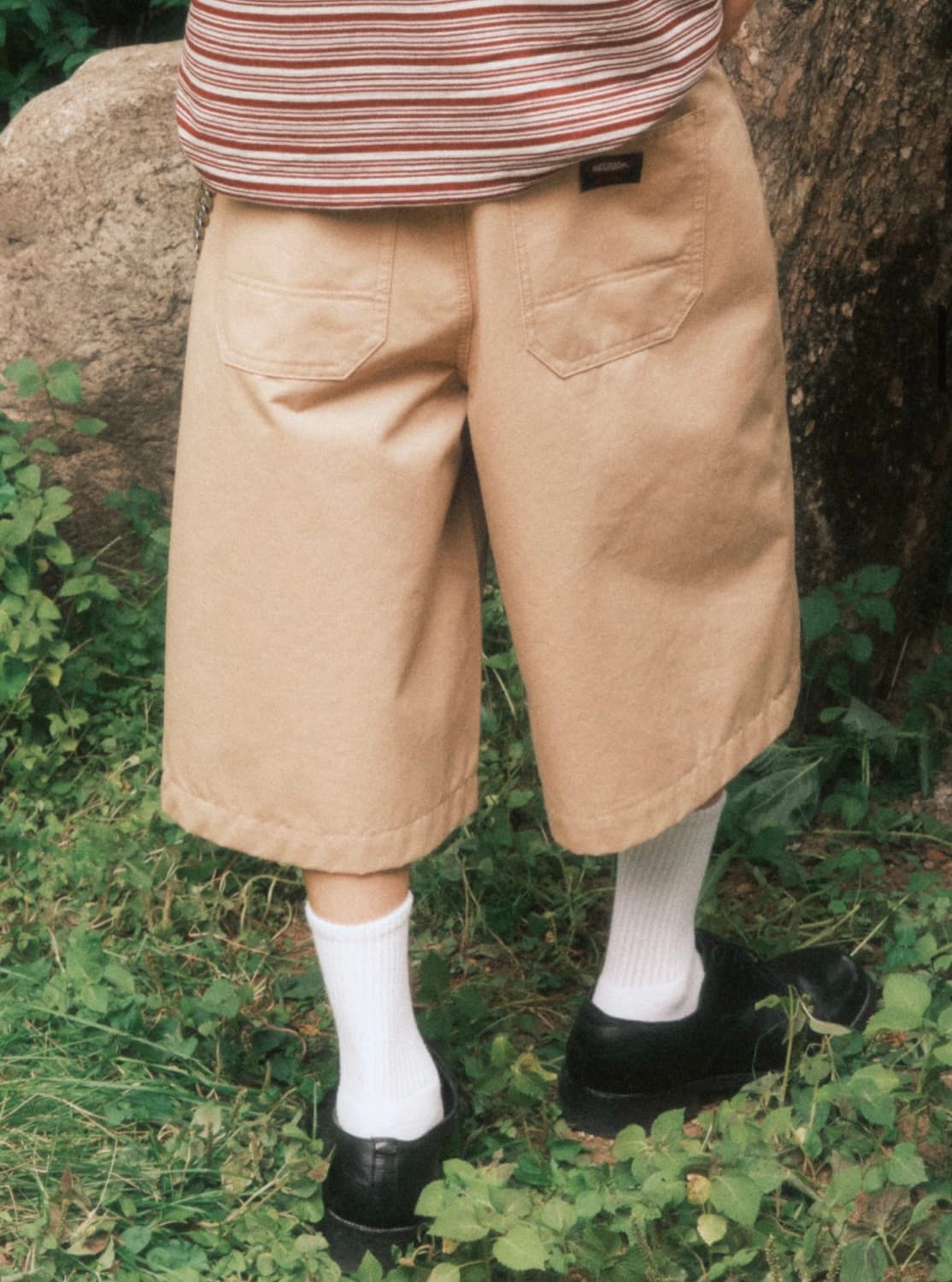 버뮤다 치노 쇼츠 반바지 - 베이지 M 상품이미지4