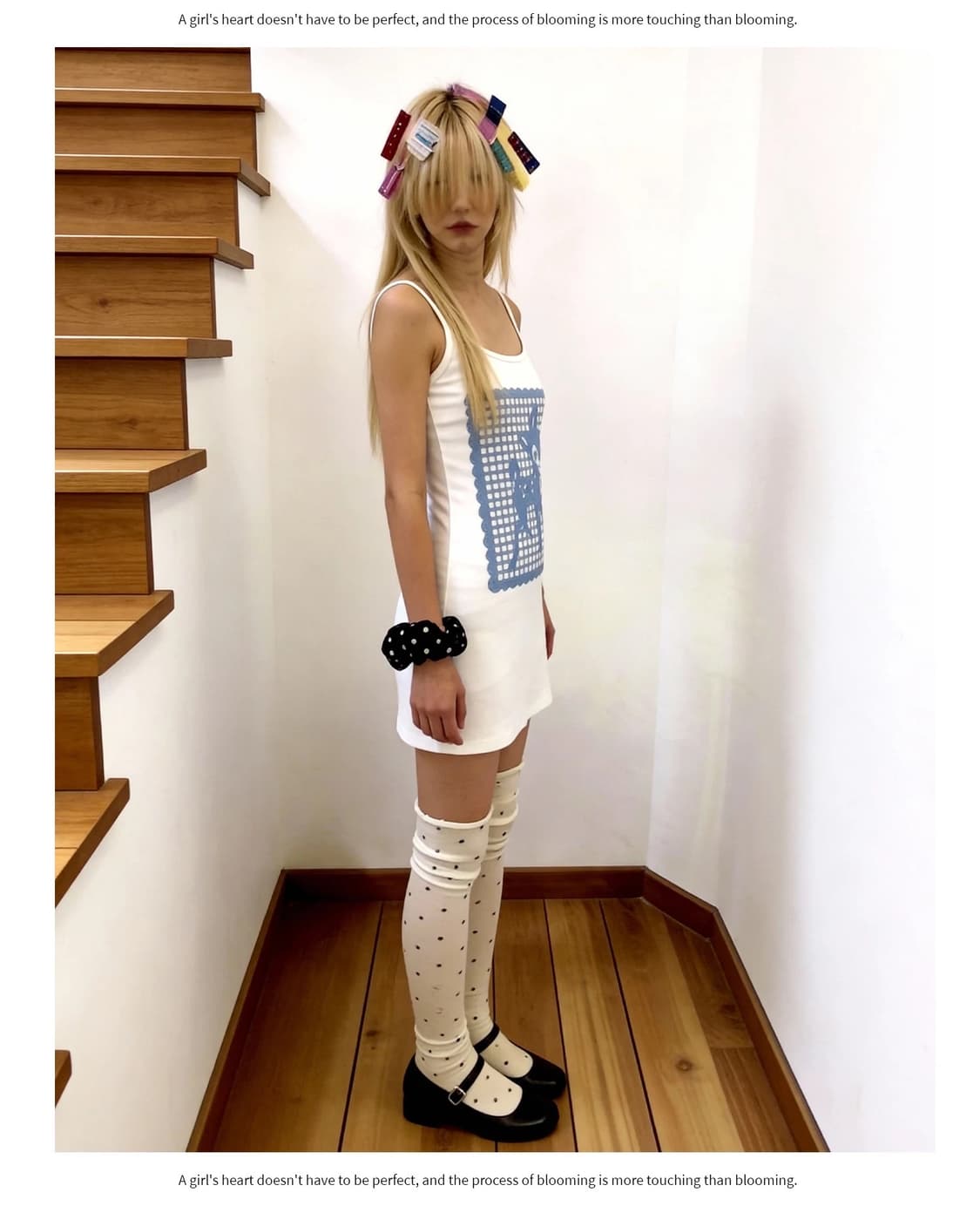 Ellipsis Folder 사슴 프린팅 슬리브리스 원피스 상품이미지2