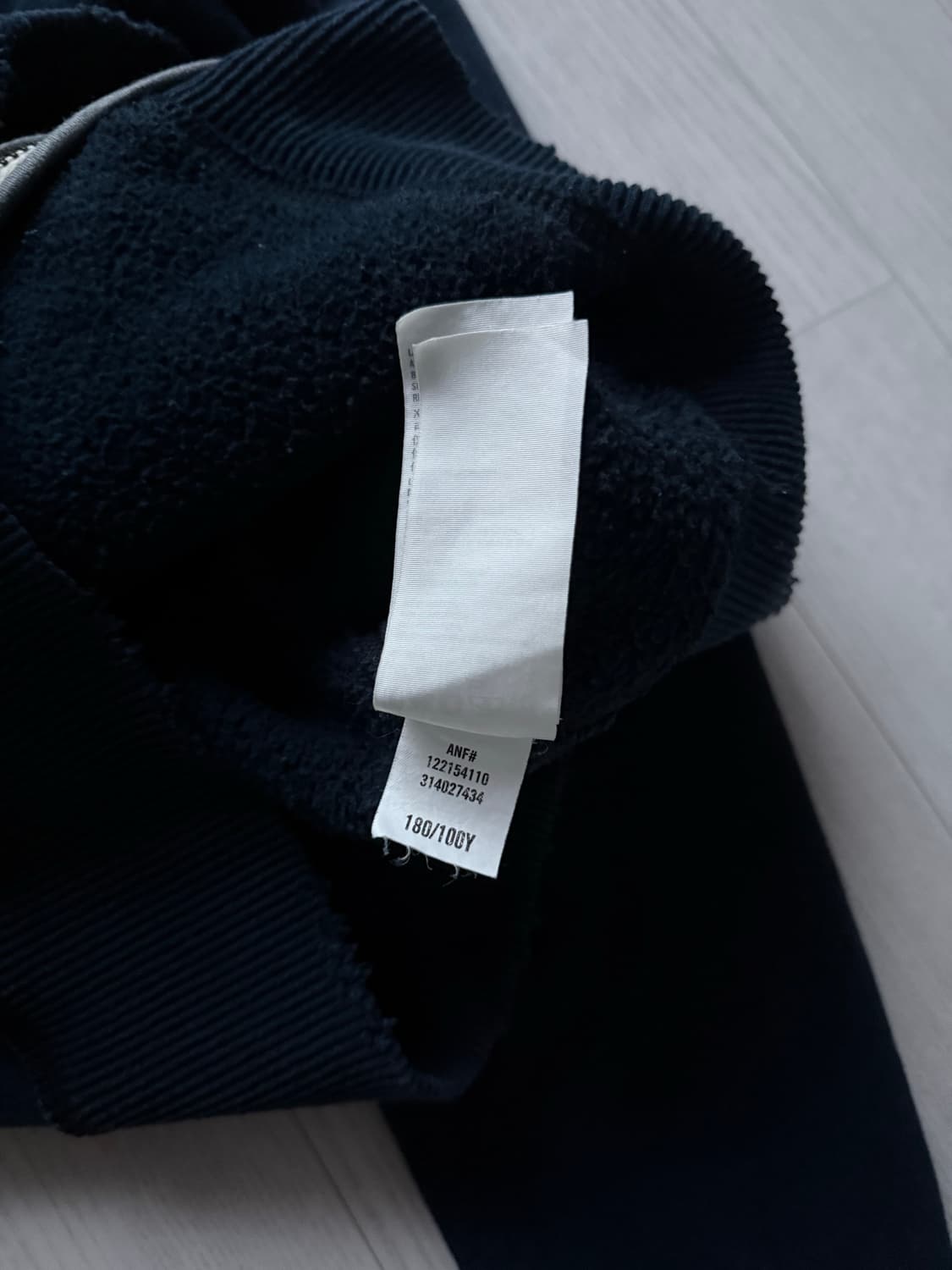 아베크롬비 자수 로고 네이비 후드집업 상품이미지9