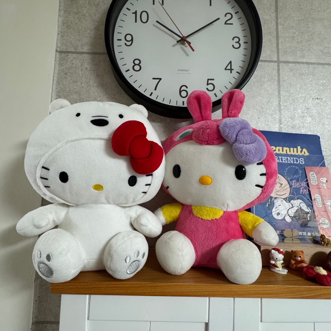 빈티지 고전 헬로키티x위베어베어스 콜라보 봉제인형 상품이미지2