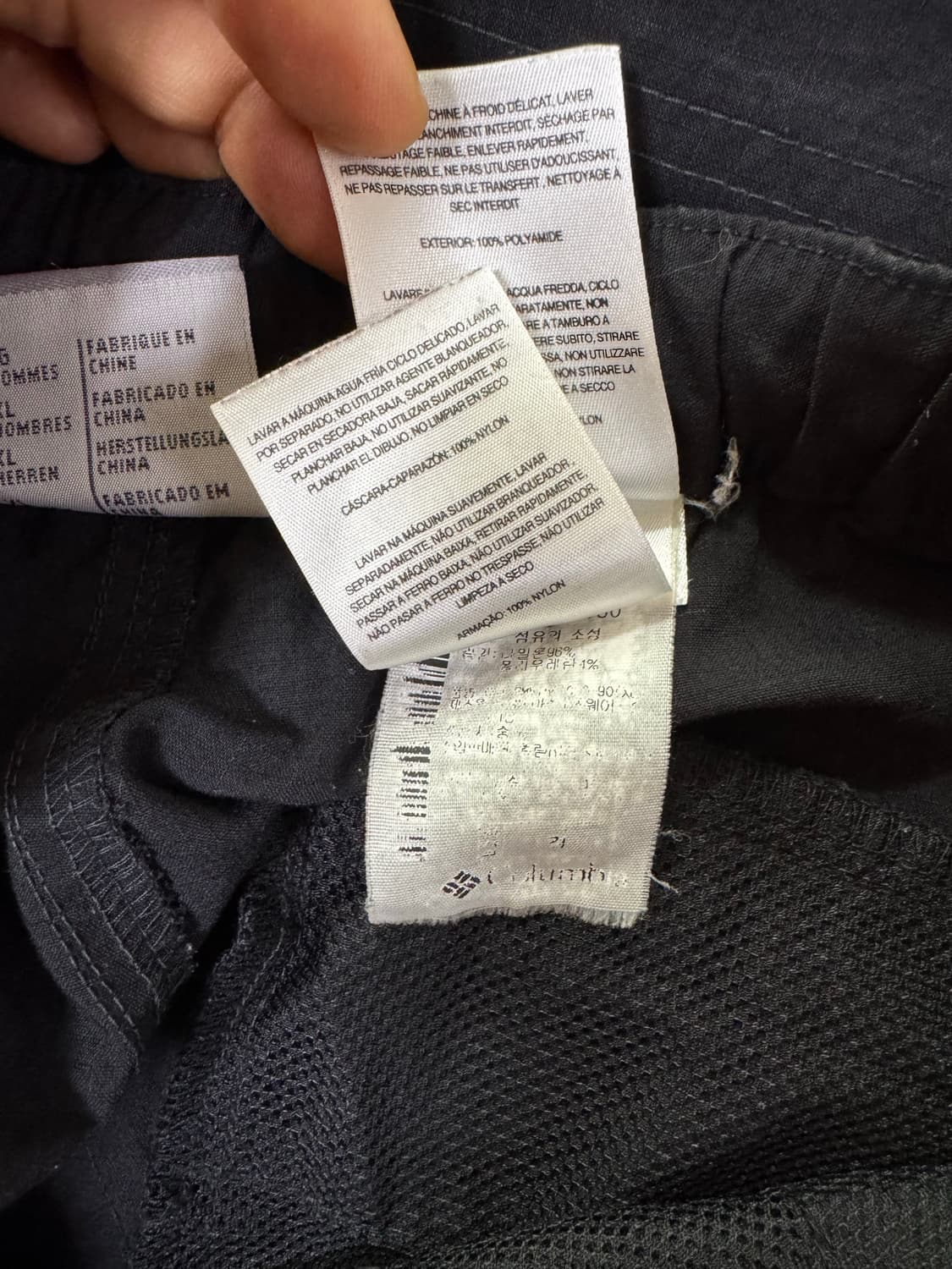 콜롬비아 고프코어 카고팬츠 블랙 상품이미지8