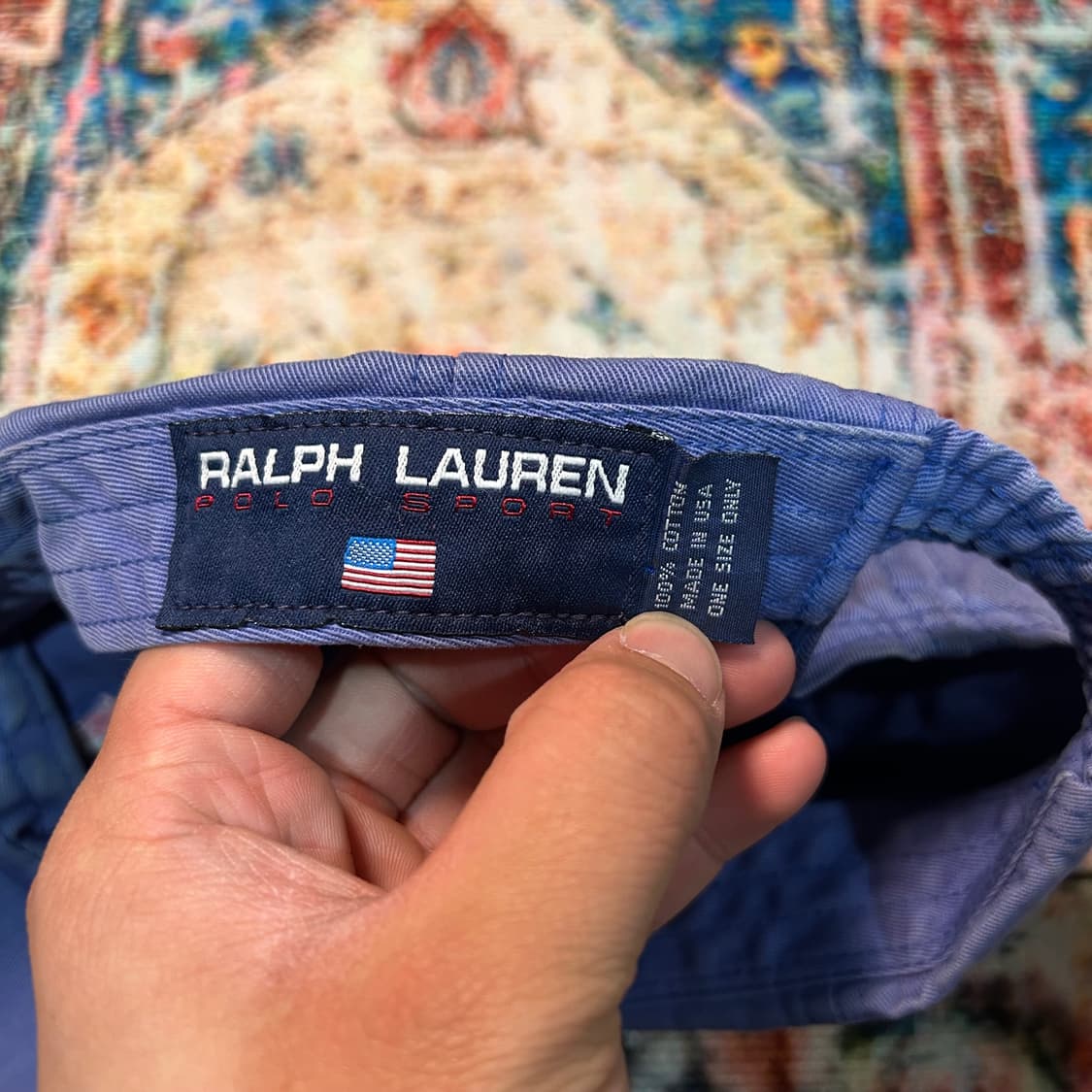 [OS] 폴로 스포츠 라벤더 컬러 로고 볼캡(미국생산) 상품이미지3