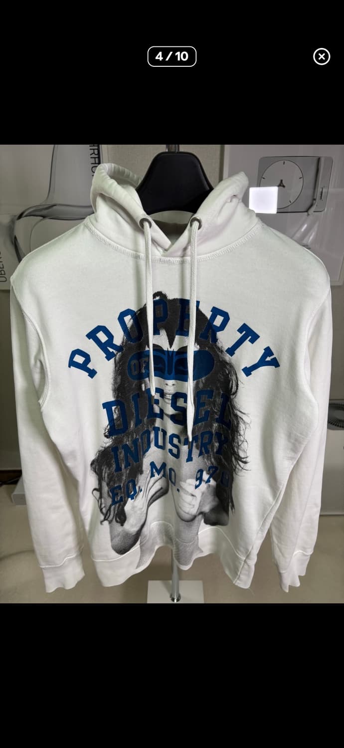 디젤(DIESEL) 그래픽 빈티지 후드티 S 상품이미지4