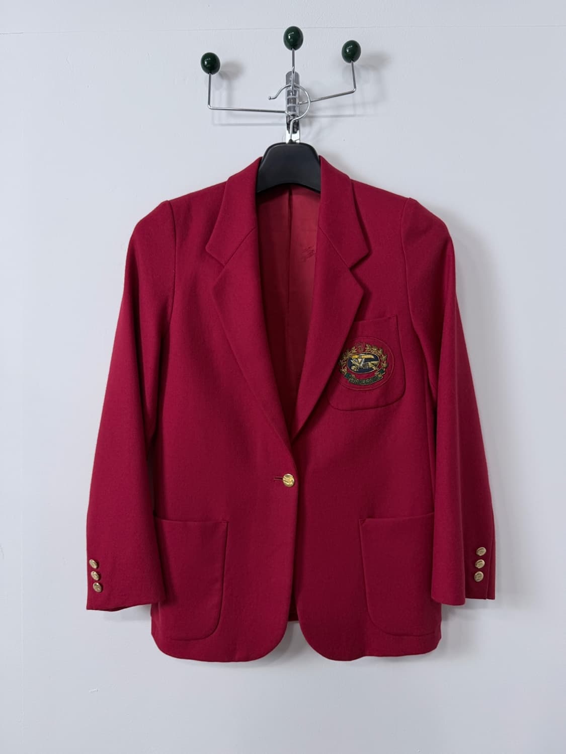 버버리 크레스트 로고 금장 블레이져 자켓  상품이미지1