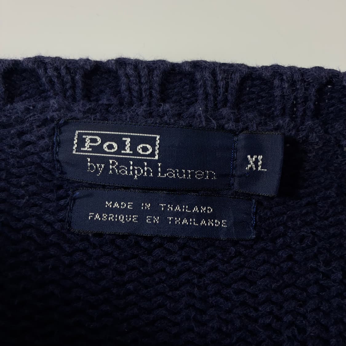 Polo  폴로 랄프로렌 90,s 헤비코튼 네이비 성조기 니트 상품이미지4