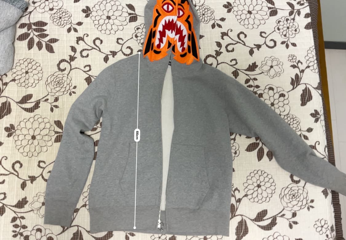 베이프 타이거 후드집업 그레이 M 상품이미지8