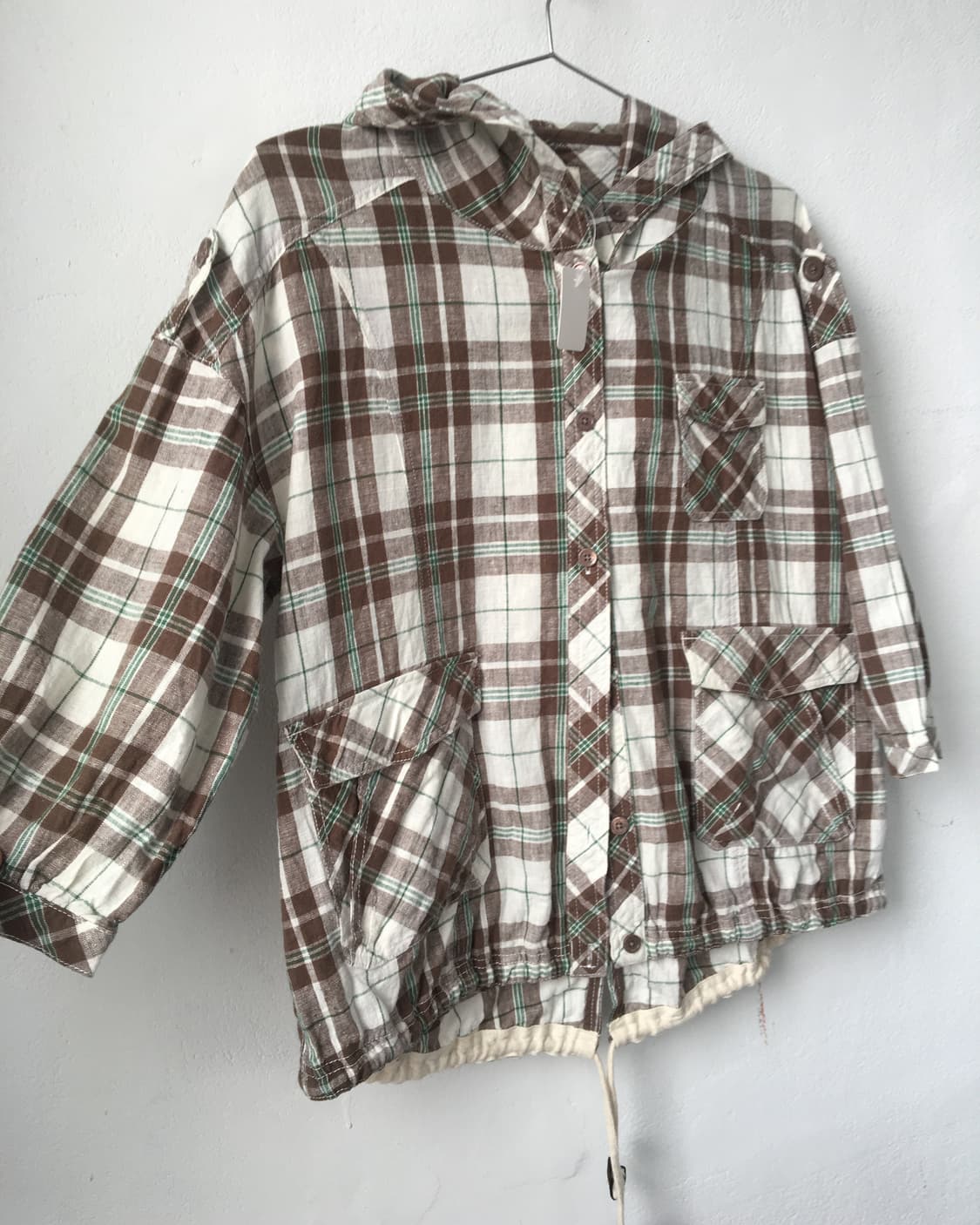 Check pattern hood jacket 상품이미지5