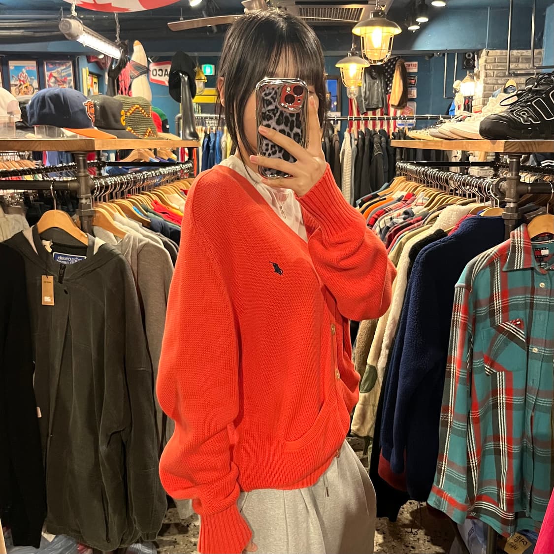 POLO 폴로 랄프로렌 오렌지 니트 가디건  상품이미지2