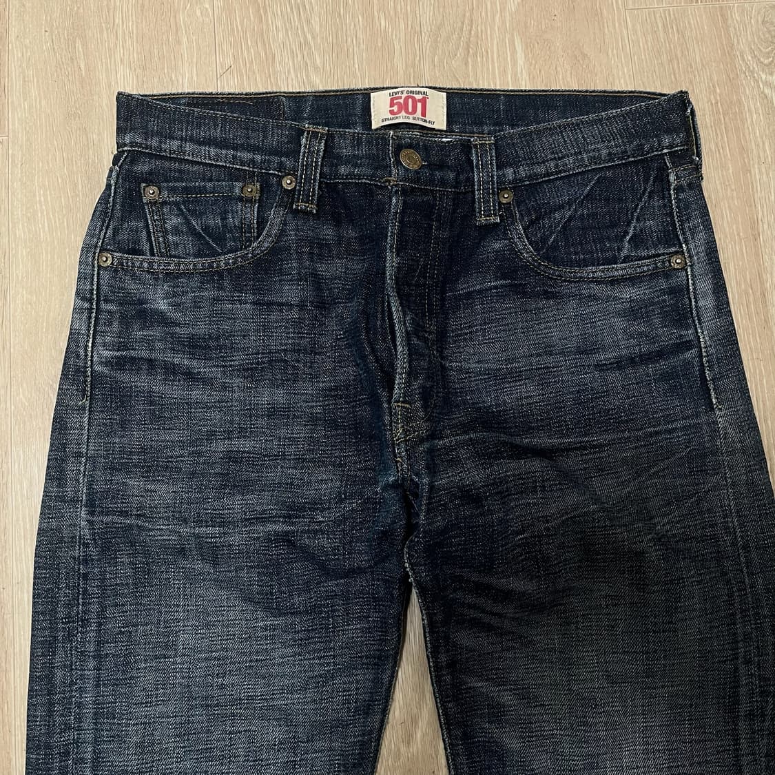 리바이스 501 버튼플라이 스트레이트 데님 청바지 30/32 상품이미지5