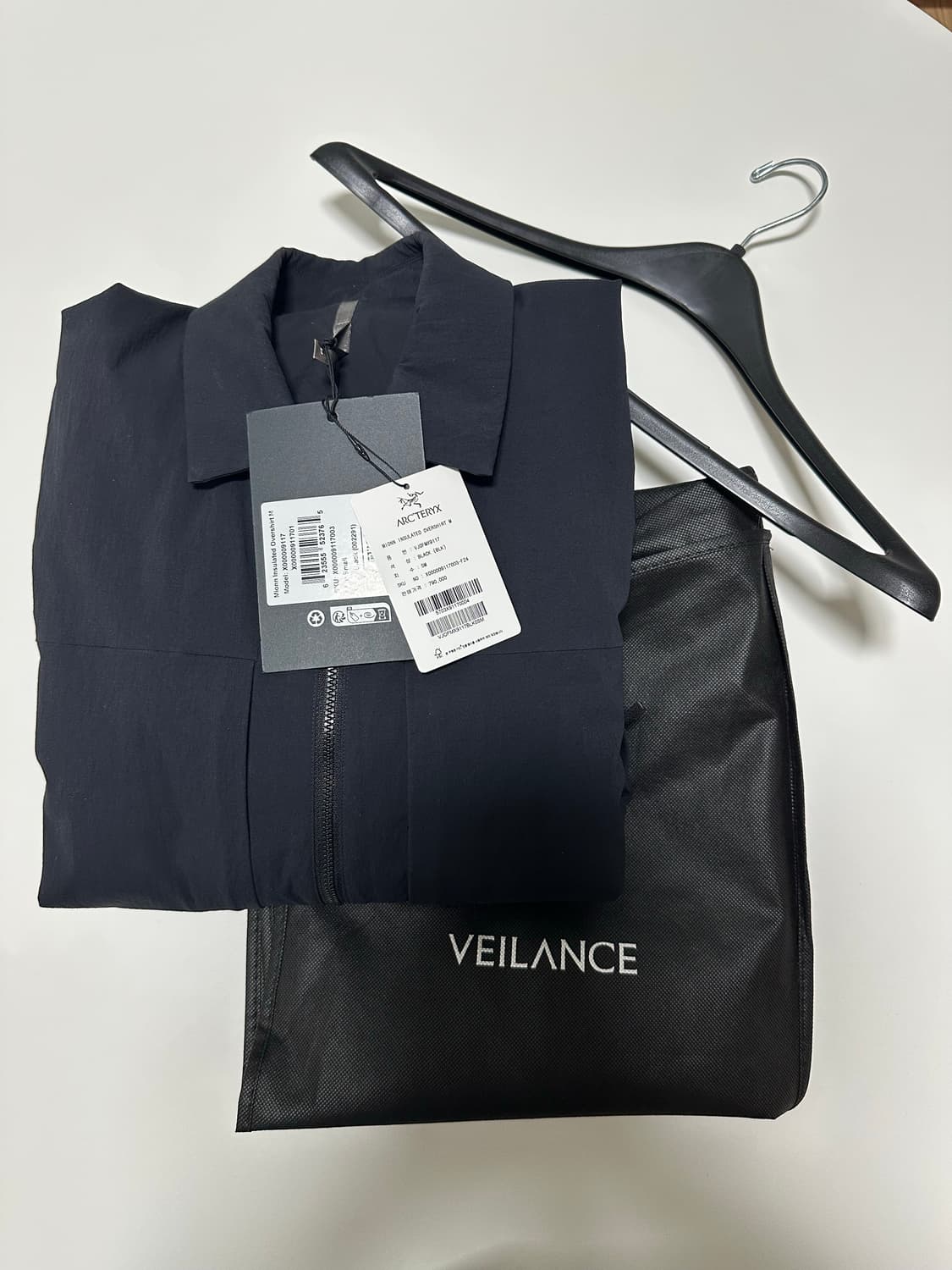 [S] 베일런스 미온 인슐레이티드 오버셔츠 블랙 상품이미지5