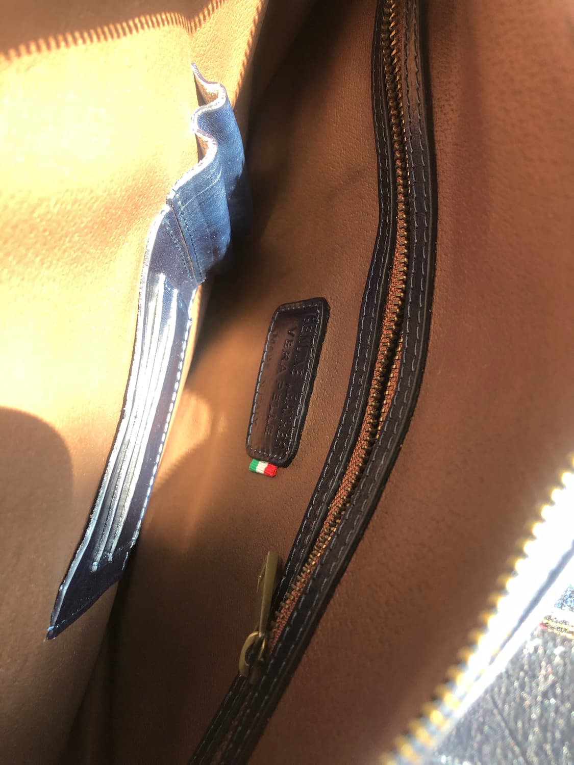 이탈리아 빈티지 네이비 브리프케이스 상품이미지3