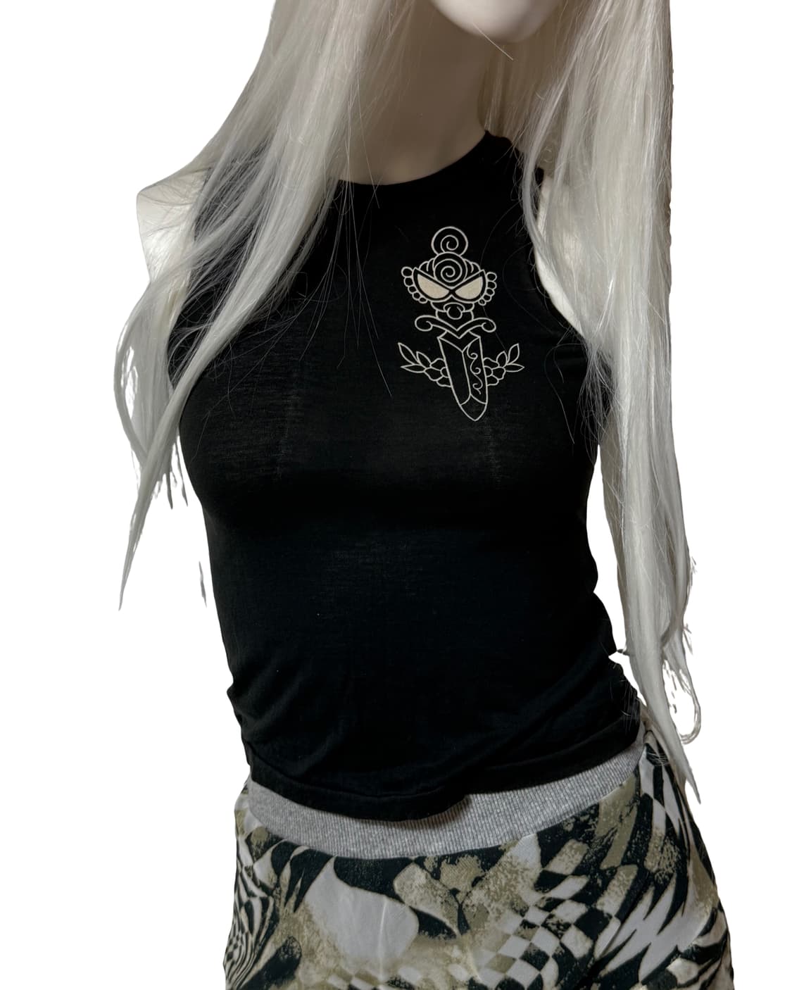 히스테릭 미니 블랙 슬리브리스 상품이미지3