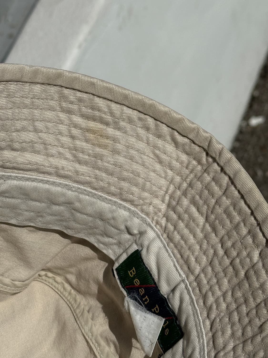 [S] 빈폴 베이지 버킷햇 올드 빈티지 모자 상품이미지7