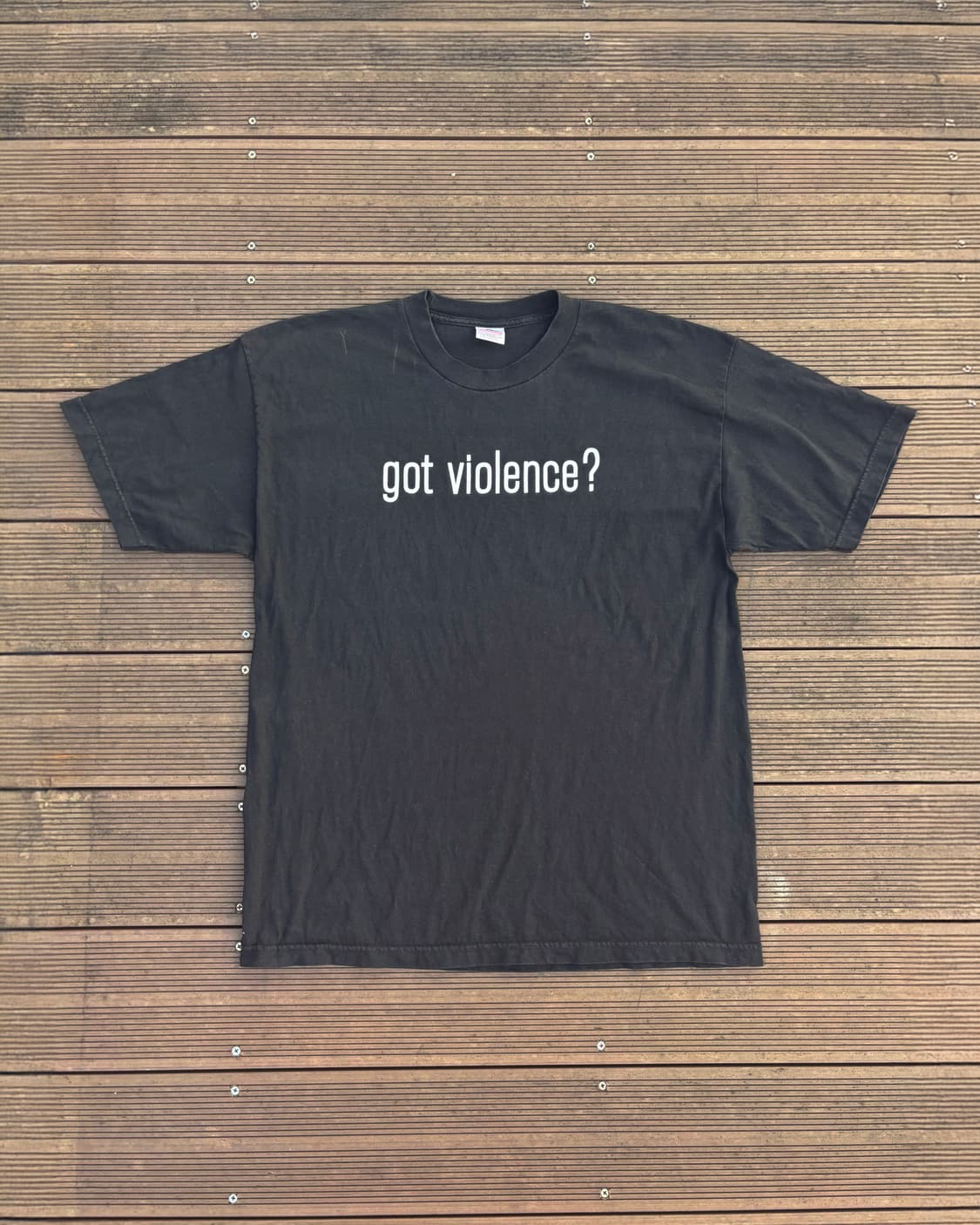90s Marilyn Manson ’got violence?‘ 반팔티셔츠 상품이미지1