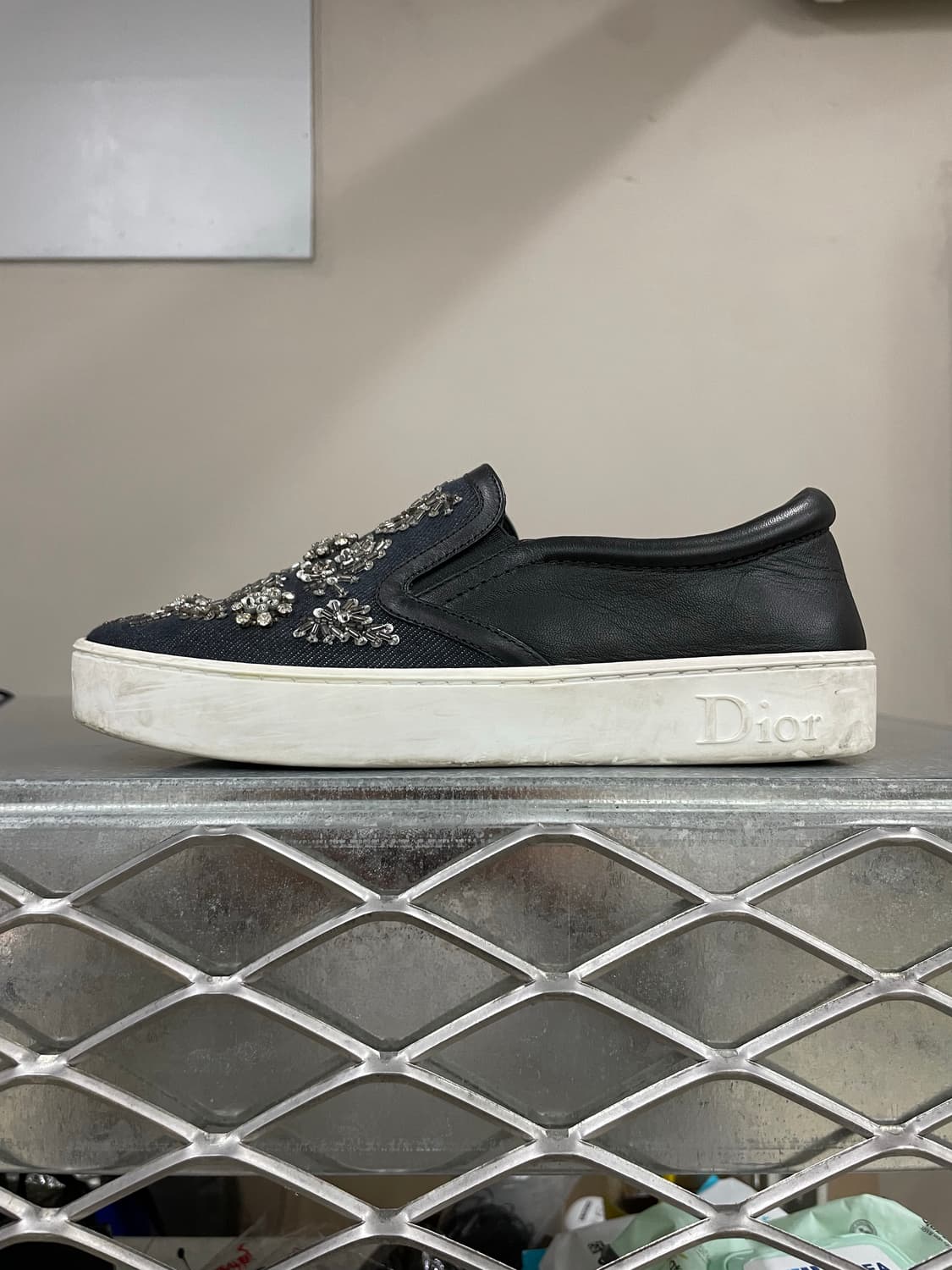 디올 데님 슬립온 35 상품이미지1