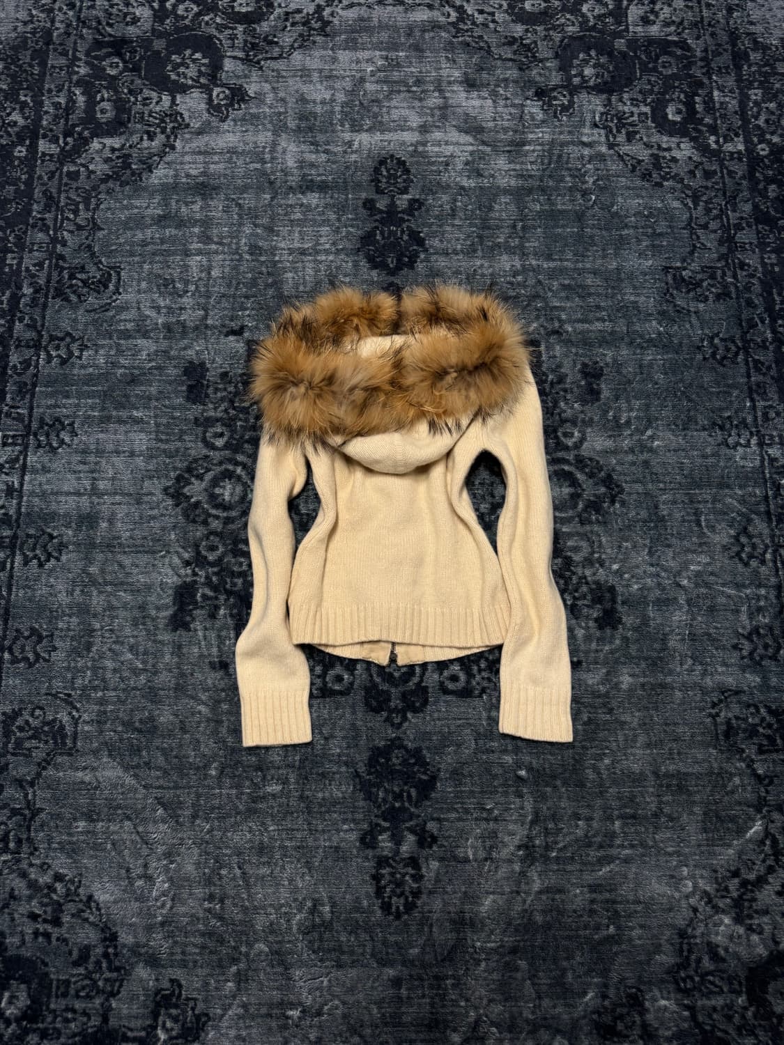 Burberry blue label 00s trimming fur car 상품이미지6