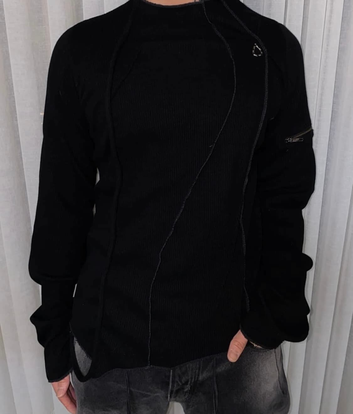 코스트퍼킬로 져지니트 블랙 L 상품이미지3