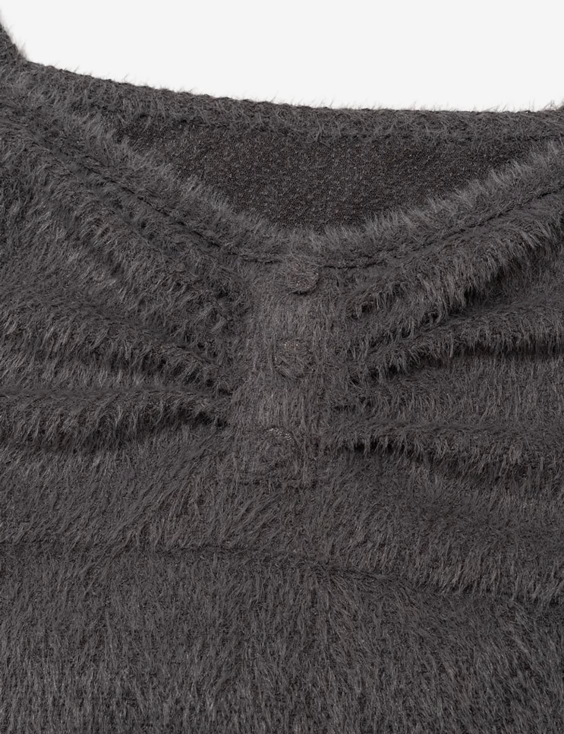 어글리 쉐도우 소프트 셔링 티셔츠(차콜) 상품이미지5