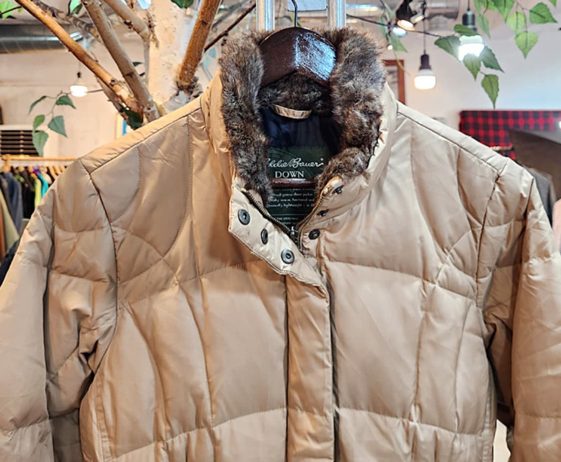 eddie bauer 에디 바우어 베이지 구스 다운 점퍼 상품이미지2