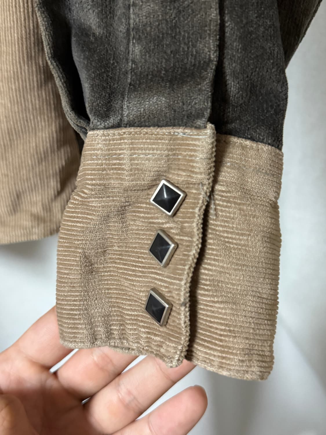 락마운트 컬러블록 코듀로이 셔츠 상품이미지3