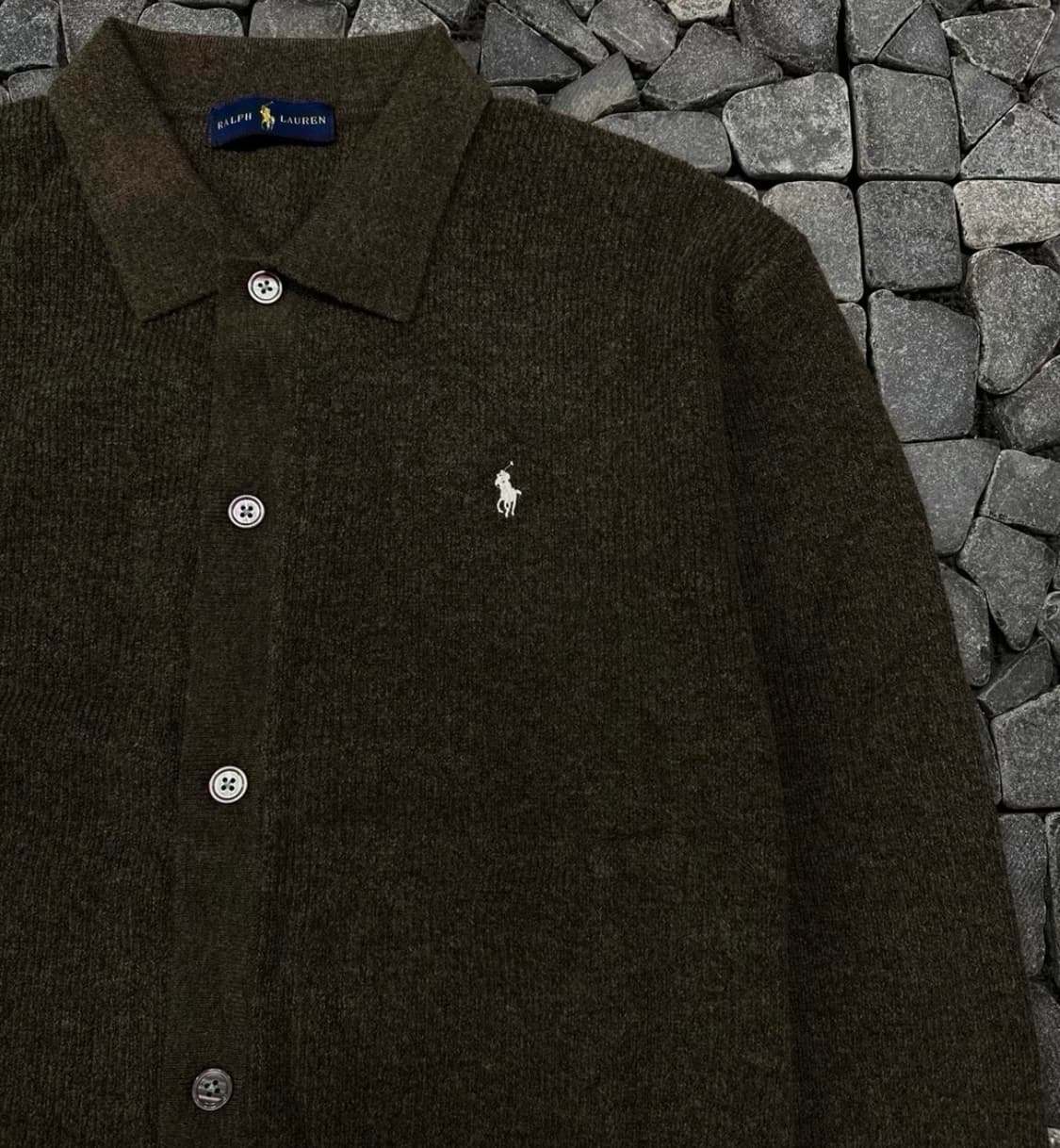 폴로 차콜 라운드 가디건 L  상품이미지3