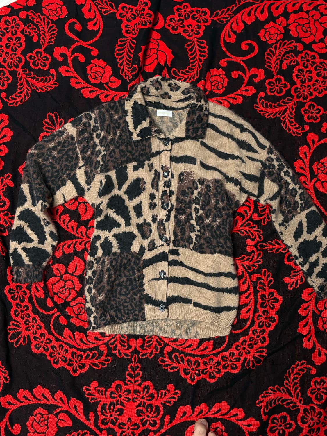 y2k punk grunge lambs wool knit 상품이미지1